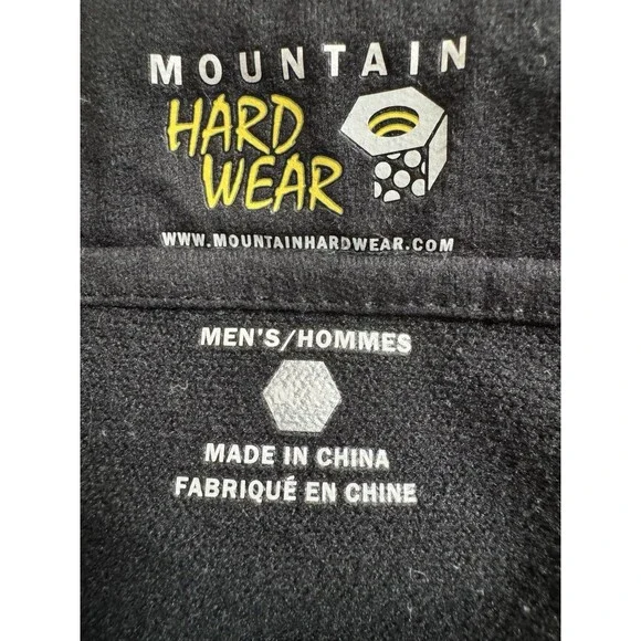 Mountain Hardwear Snow Pants Men M Black Nylon Stretch Snowboarding Ski EUC
